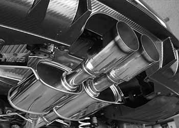 Car exhaust pipe damage and repair 